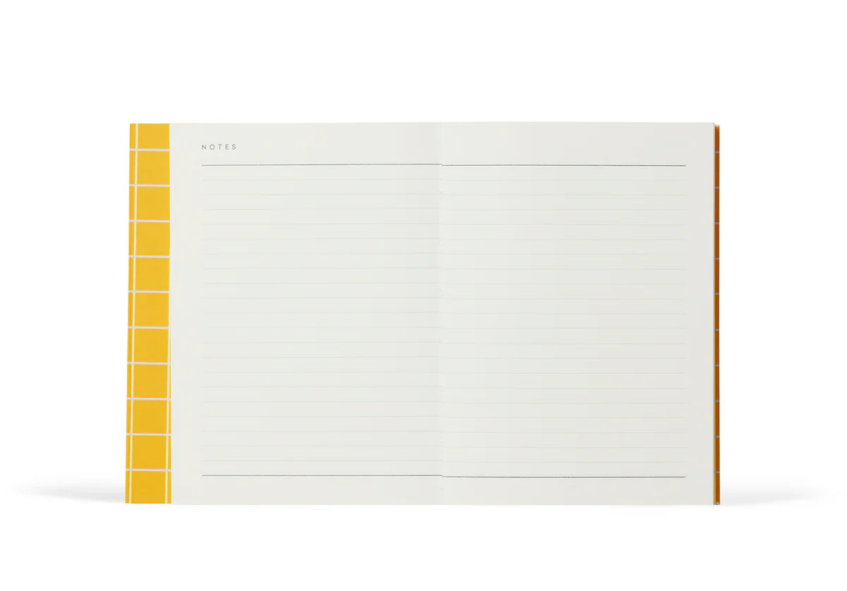 Uma Notebook - Small - Ochre Check