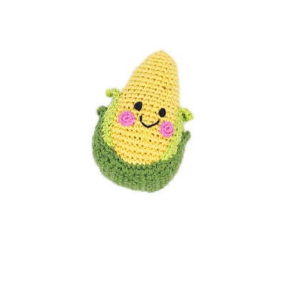 Stocking Filler Baby Soft Toy Friendly sweetcorn rattle