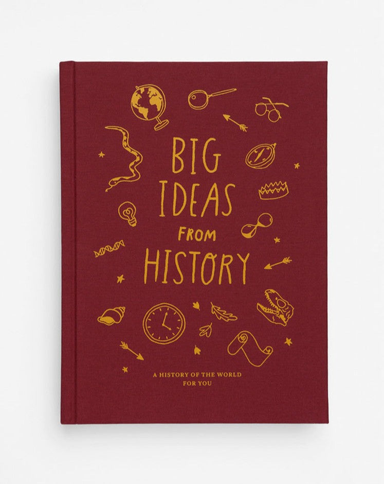 The Every Space hardback clothbound Big Ideas From History children's book with illustrations by Anna Doherty and published by School of Life