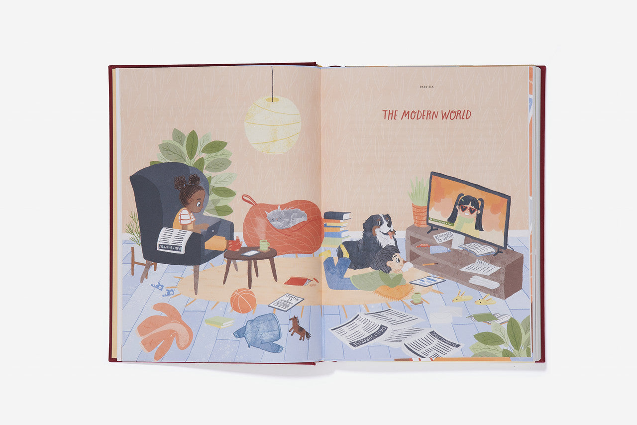 The Every Space hardback clothbound Big Ideas From History children's book with illustrations by Anna Doherty and published by School of Life