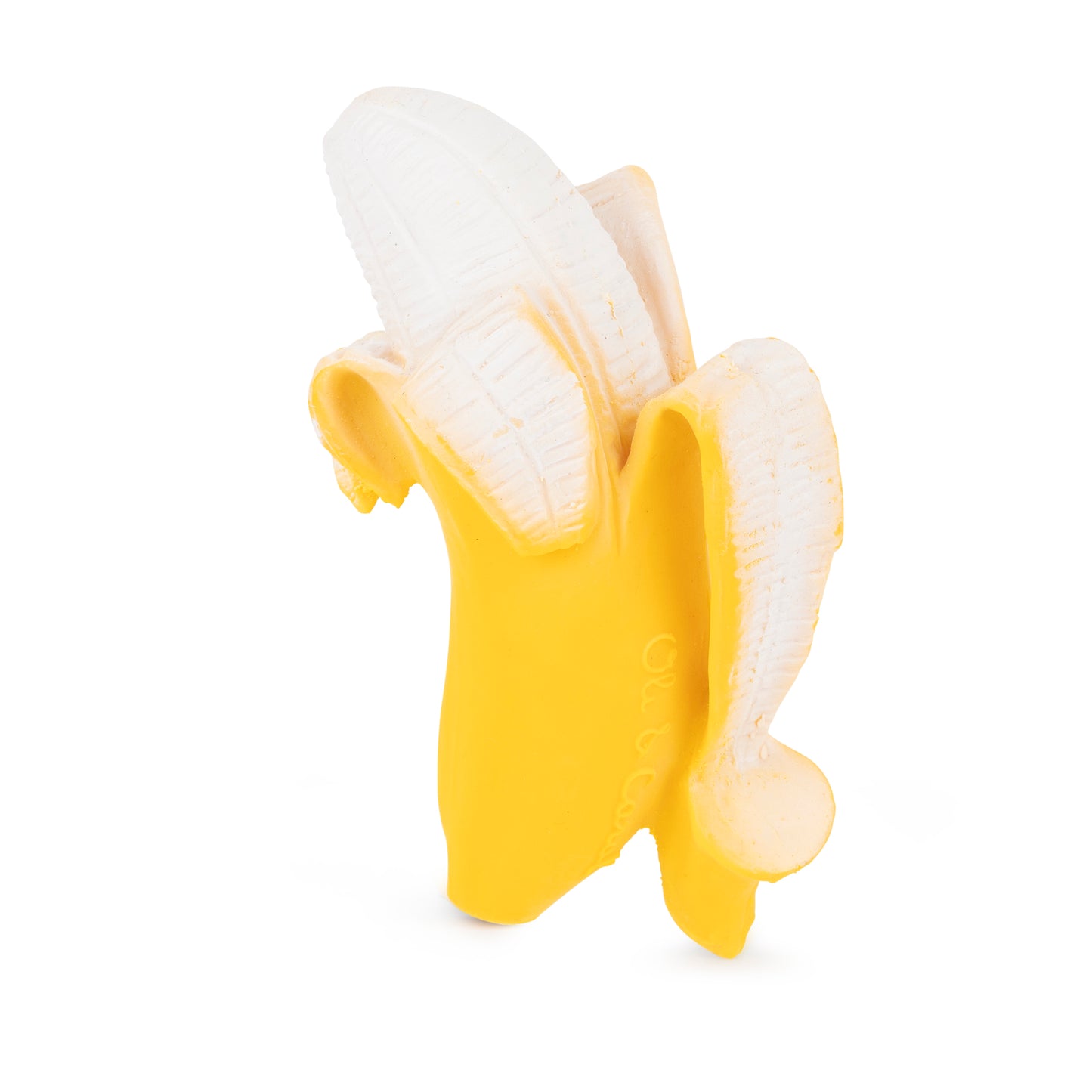 The Every Space Ana Banana natural rubber chewable teether by Oli & Carol