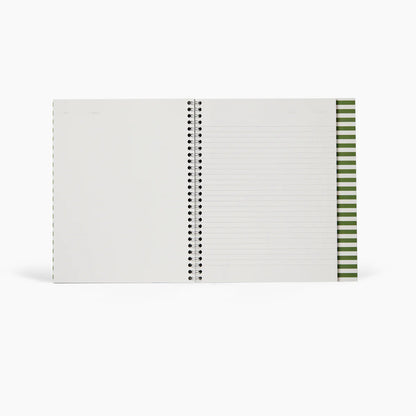 Nela Notebook, Large in Green