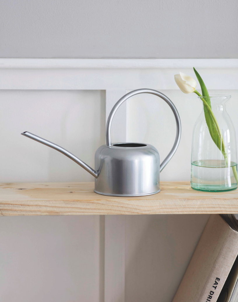 Indoor Watering Can in Silver 1.1L